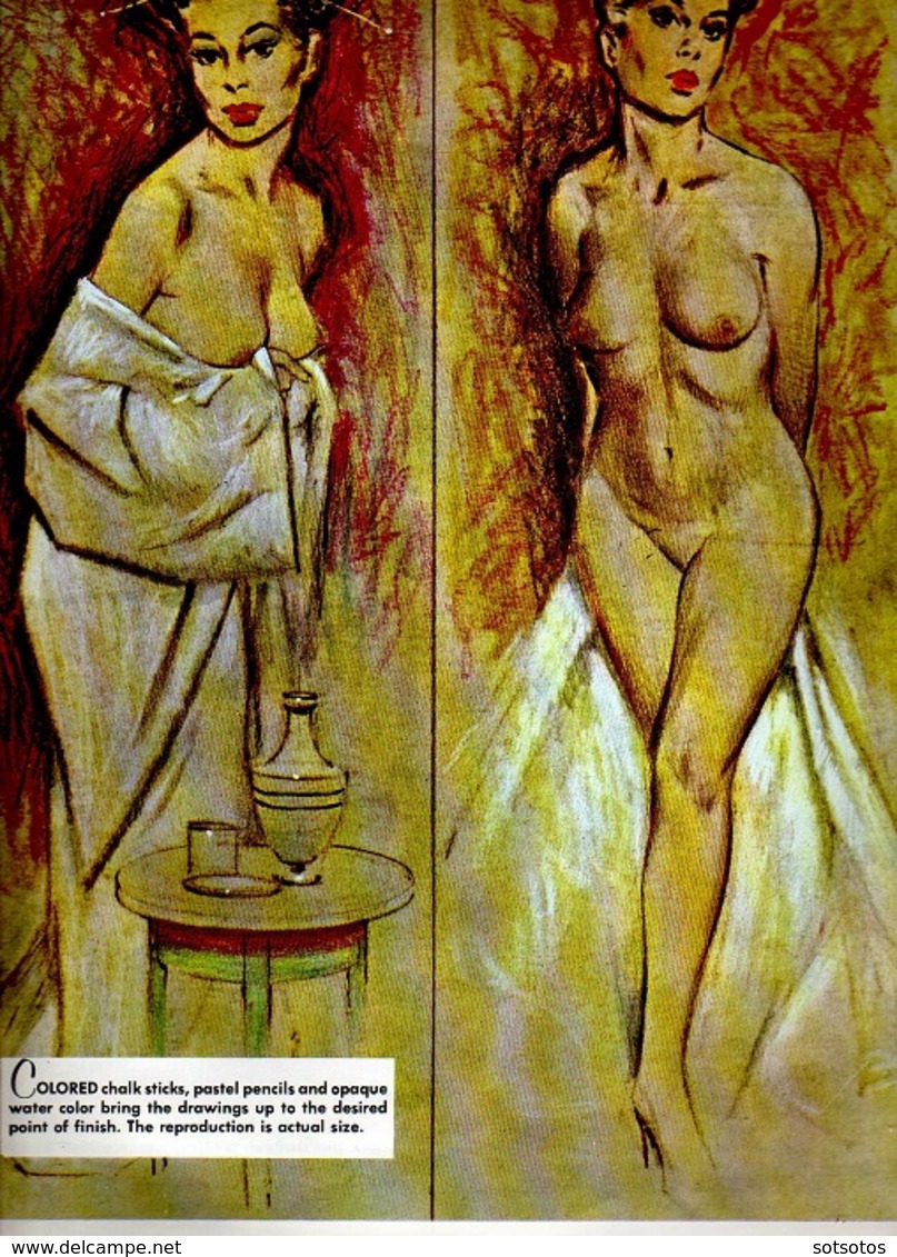 The NUDE By Fritz WILLIS, PUBLISHED By Walter FOSTER "HOW To DRAW" #96 ART BOOKS 32 PAGES Of  26X35 Cent. - Arquitectura / Diseño