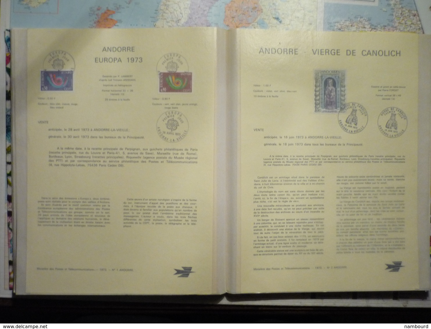 Collection De Feuillets FDC La Poste Du Club Des Amateurs D'Oblitérations Philatéliques 1972 à 1980 Dans 2 Classeurs - Briefe U. Dokumente
