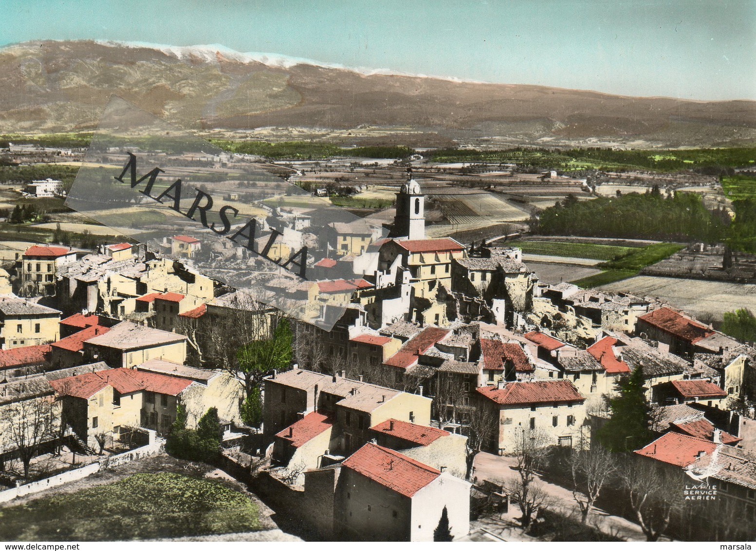 CPSM   Mormoiron   Vue  Générale Et Le Ventoux - Mormoiron