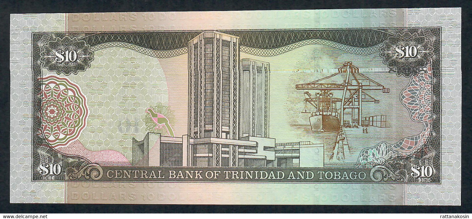 TRINIDAD AND TOBAGO P57a 10  DOLLARS 2006 (2017) #DG Signature 9 UNC. - Trinité & Tobago