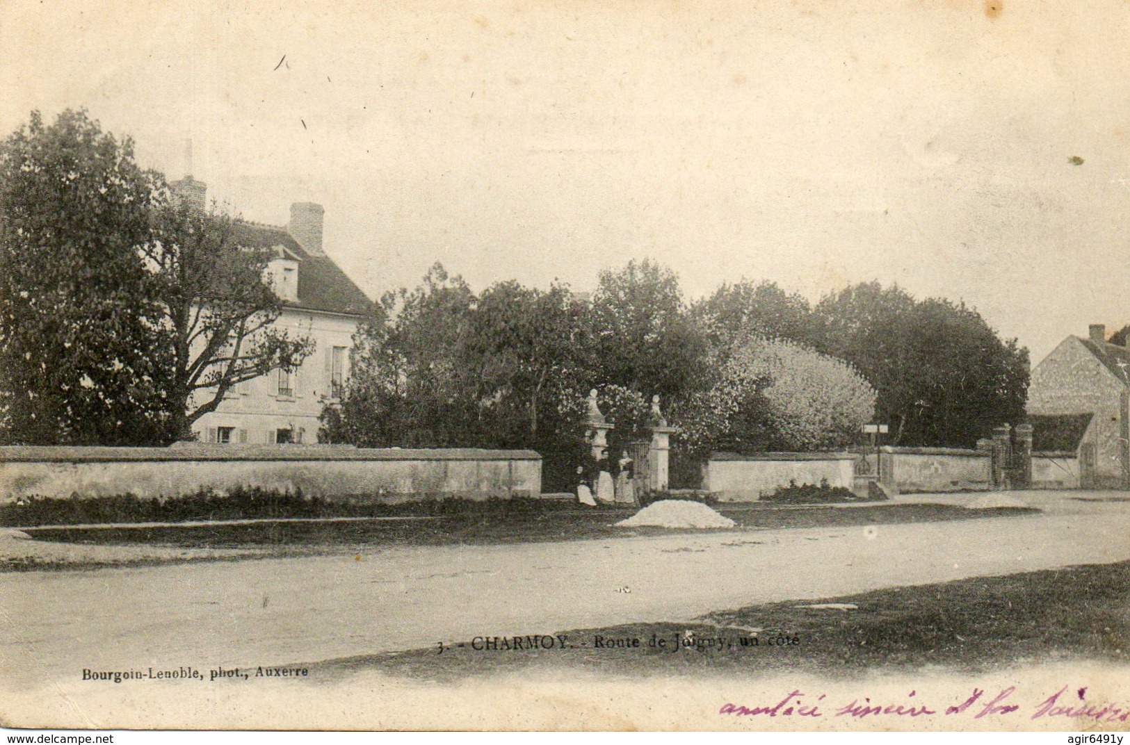 - CHARMOY (89) - Route De Joigny (RN 6), Animée  -10655- - Charmoy