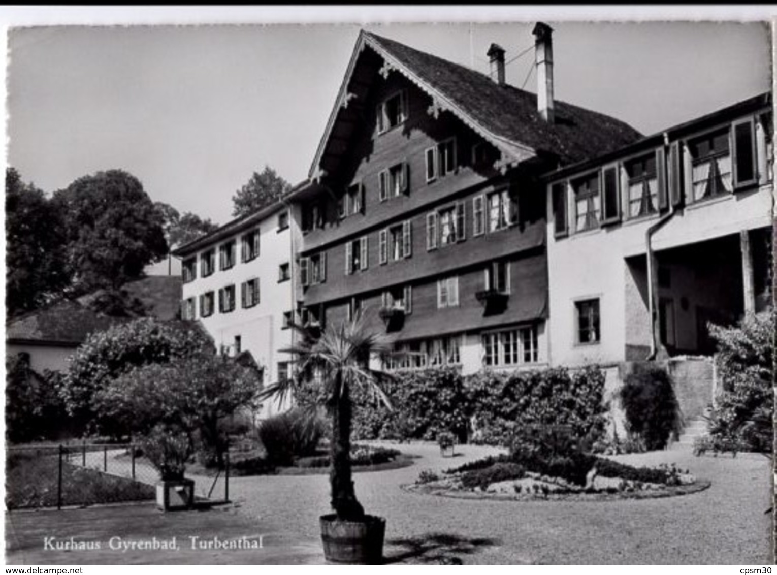 CP Suisse - TURBENTHAL - Kurhaus Gyrenbad - n° 11685 w - noir et blanc, voyagé