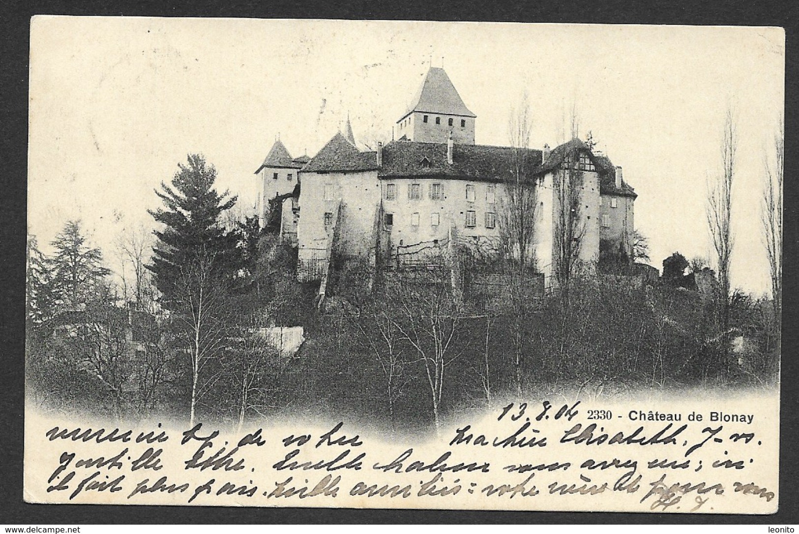 Château De Blonay VD Corsier Les Monts 1904 - Corsier-sur-Vevey