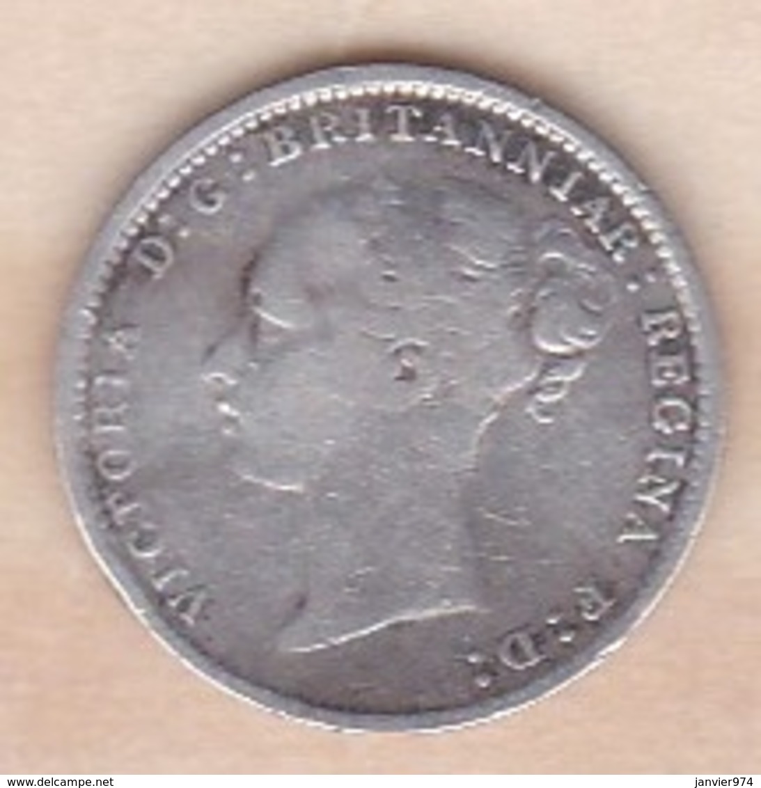 Grande-Bretagne 3 Pence 1885 , Victoria , En Argent - F. 3 Pence