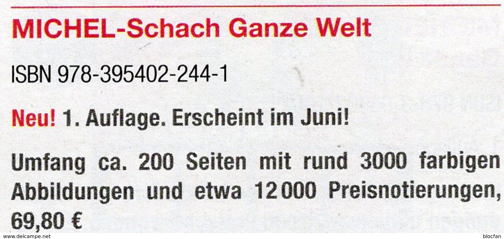 MICHEL-Katalog Schach 2018/2019 Neu 49€ Schachspiel Stamps Catalogues Chess Of All The World ISBN 978-395402-244-1 - Savoir