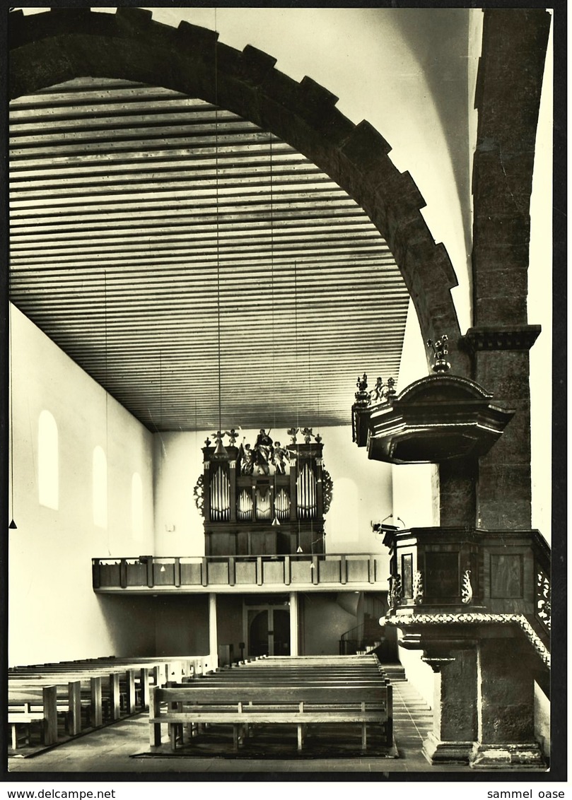 Saalkirche Ingelheim / Rhein  -  Blick Auf Kanzel Und Orgel  -  Ansichtskarte Ca. 1965    (9339) - Ingelheim