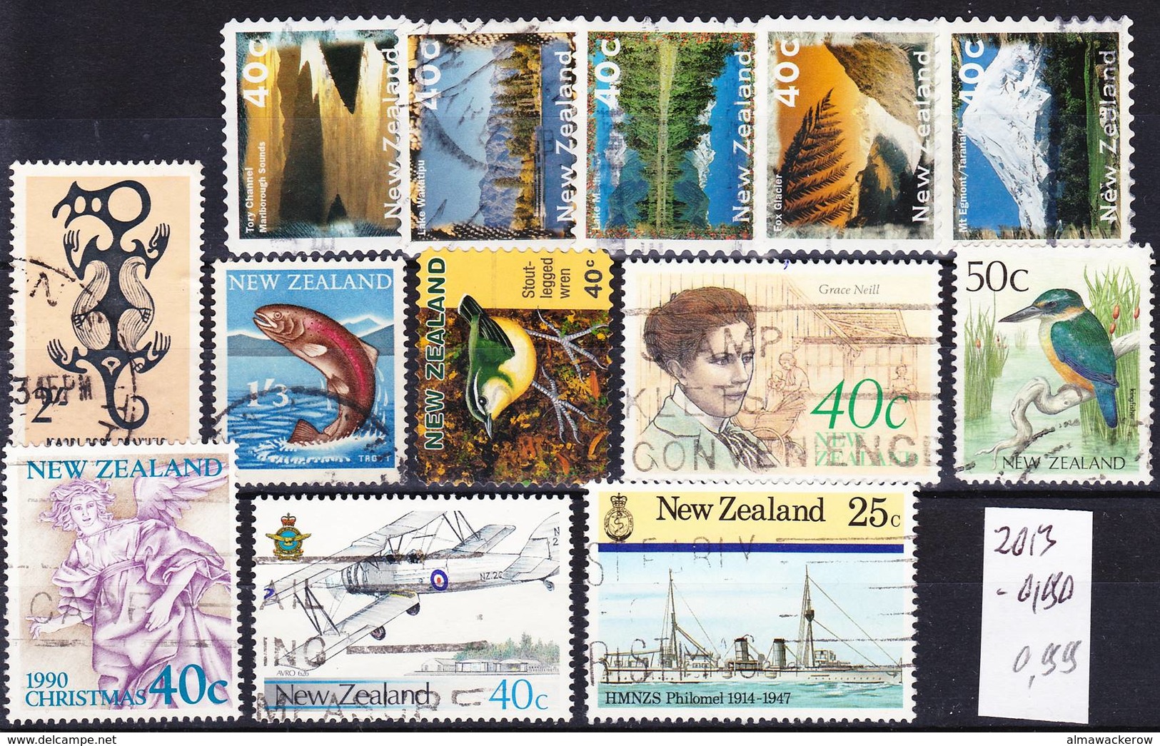 2019-0042 New Zealand Lot Of Modern Stamps Real Used O - Colecciones & Series