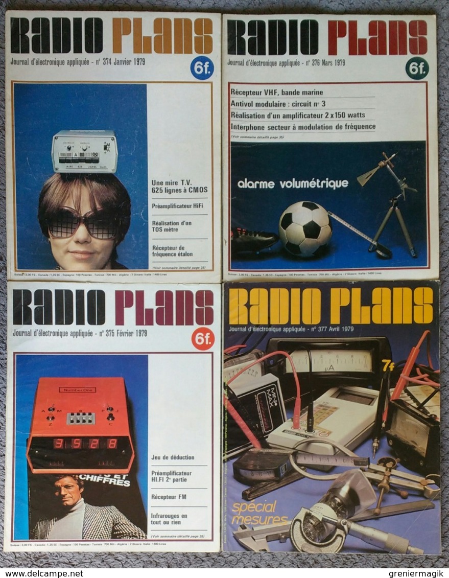 Radio Plans Année 1979 Complète 12 Numéros - Electronique Loisirs - Du N°374 Au 385 - Autres Composants