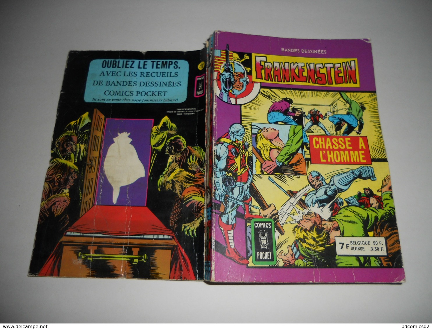 Album Relie Frankenstein N° 3218, Chasse A L' Homme + Meurtre Sur Ordinateur Comics Pocket - Frankenstein