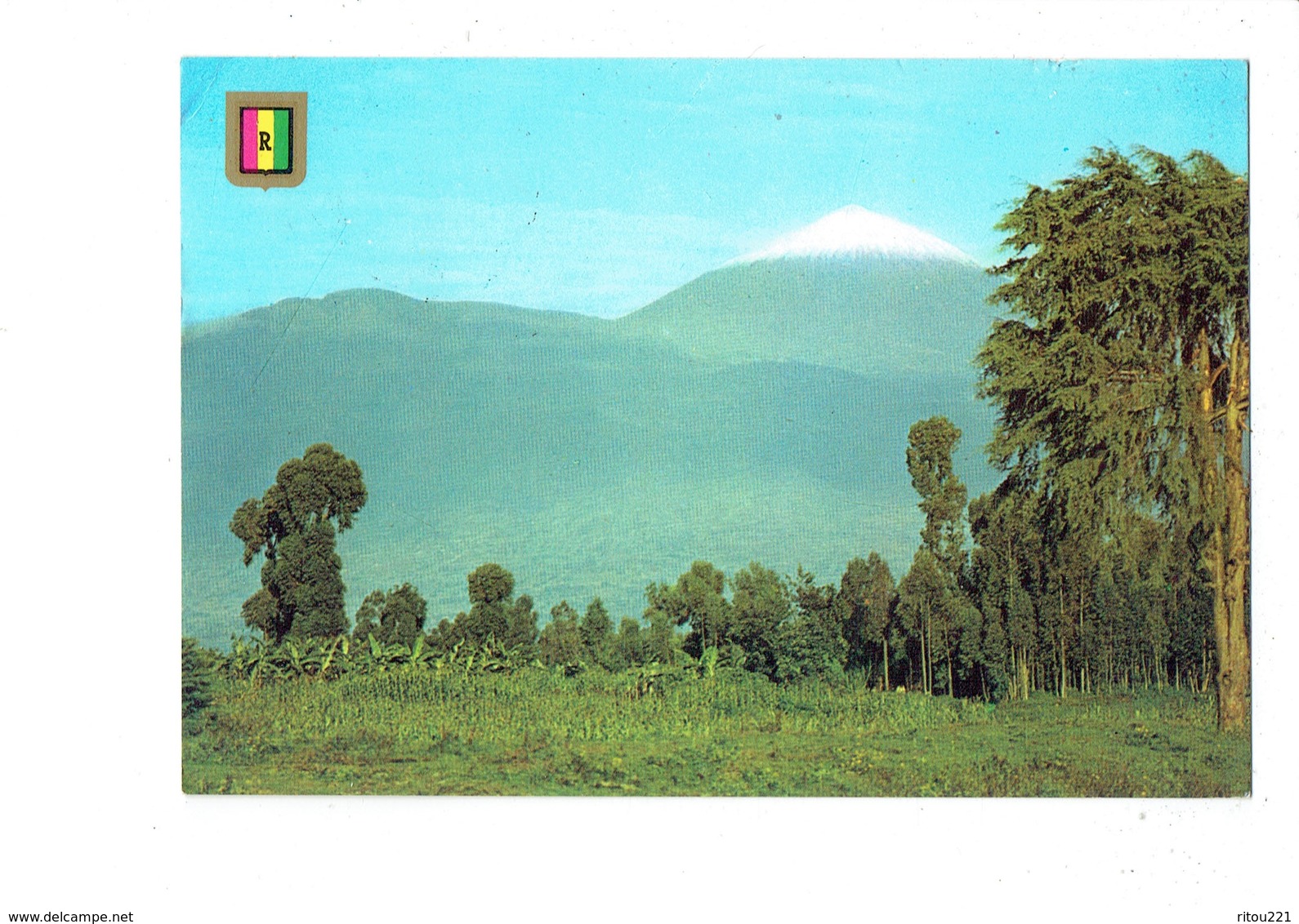 Cpm - Rwanda - LE VOLCAN - BLASON - 1984 - Ruanda