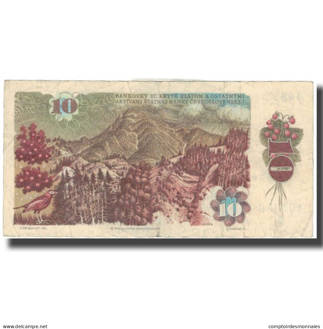 Billet, Tchécoslovaquie, 10 Korun, 1986, 1986, KM:94, TTB - Czechoslovakia