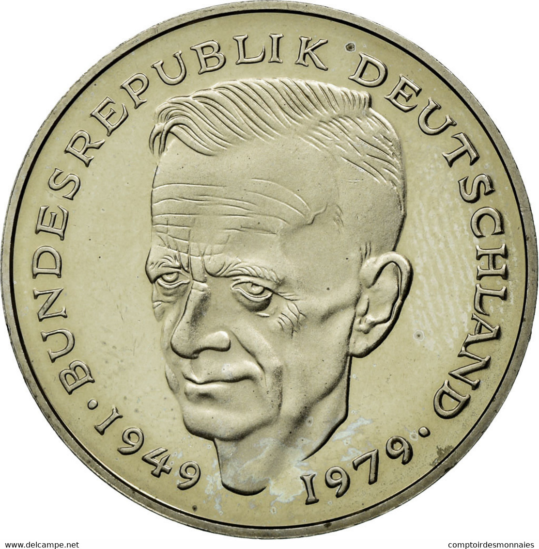 Monnaie, République Fédérale Allemande, 2 Mark, 1989, Stuttgart, TTB - 2 Marchi