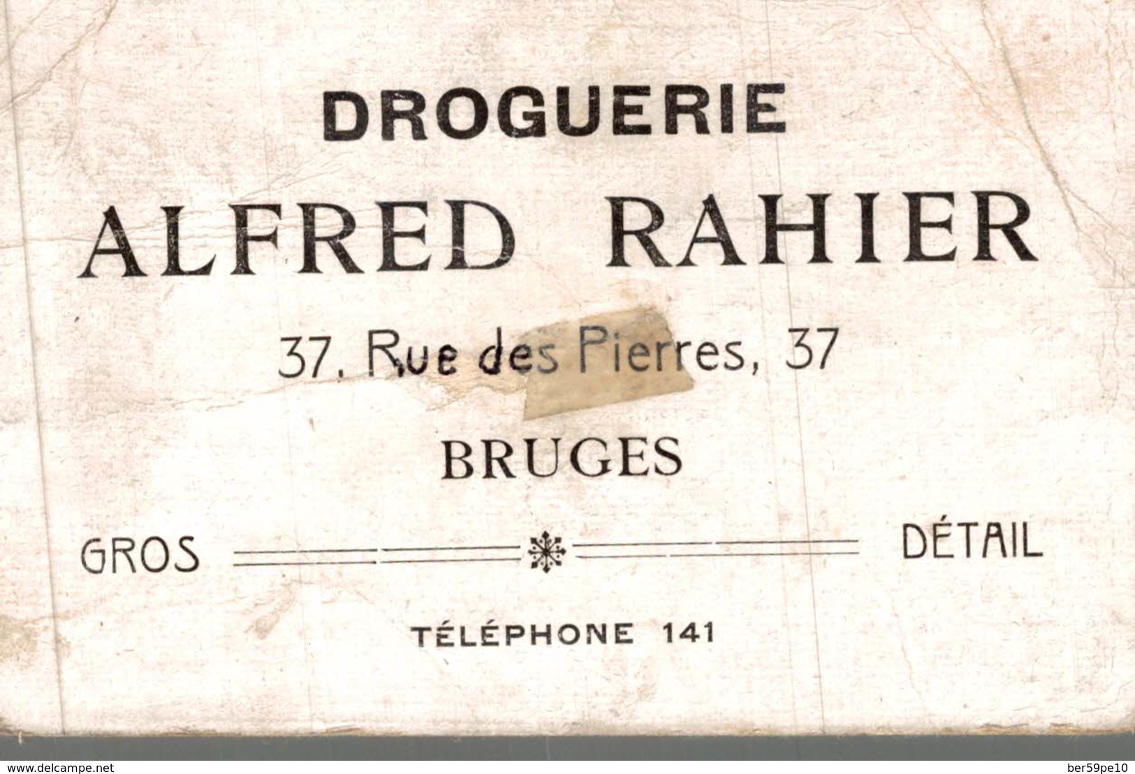 CHROMO DROGUERIE ALFRED RAHIER BRUGES  TYROL - Duroyon & Ramette