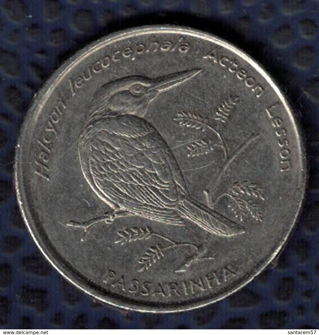 Cap Vert 1994 Pièce De Monnaie Coin 10 Escudos Oiseau Faune Halcyon Leucocephala Acteon Passarinha SU - Cap Verde