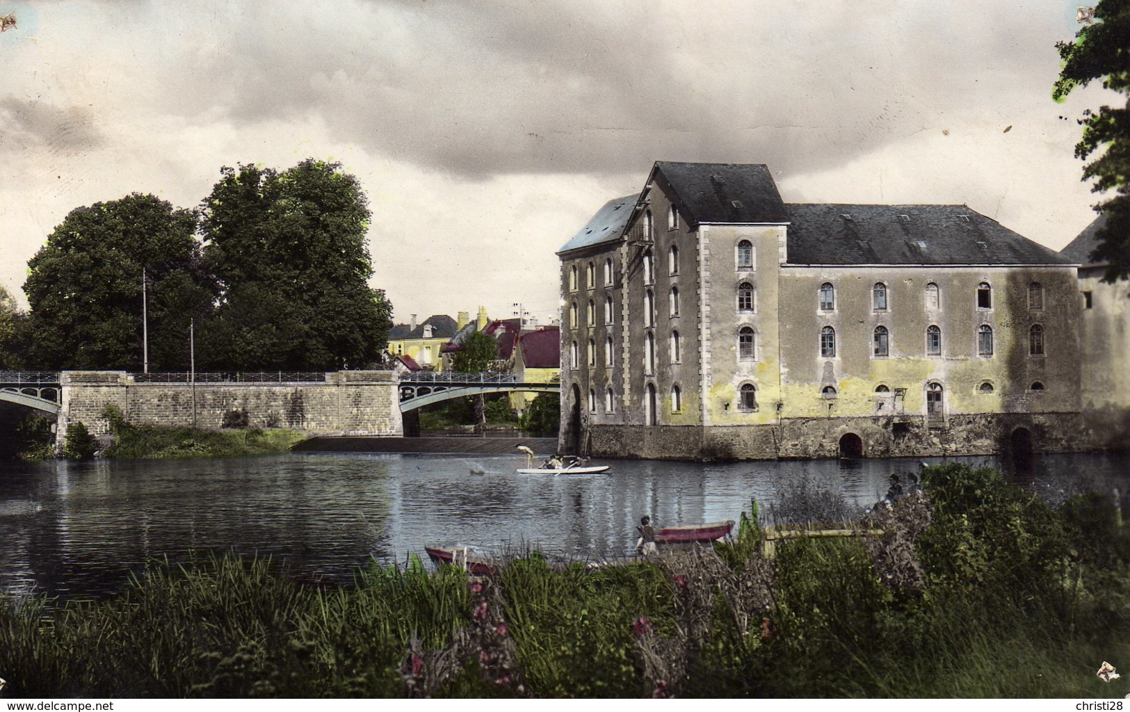 DPT 72 MALICORNE Bords De La Sarthe Les Ponts Et Le Moulin - Malicorne Sur Sarthe