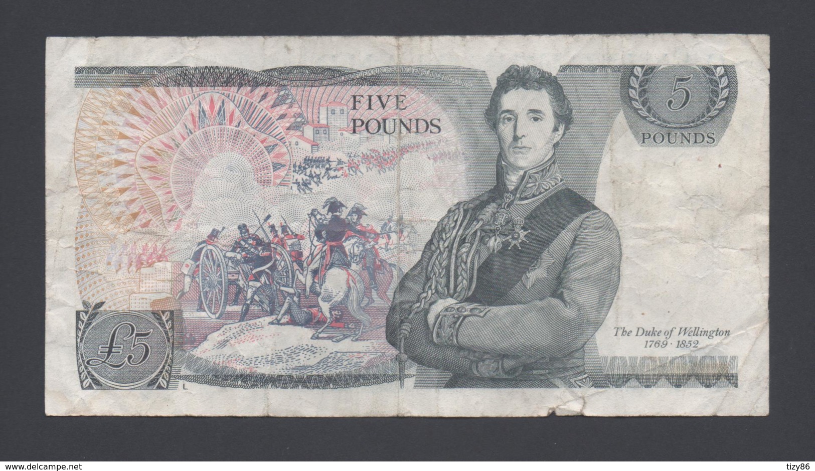 Banconota Gran Bretagna 5 Pounds 1982-88 (circolata) - 5 Pond