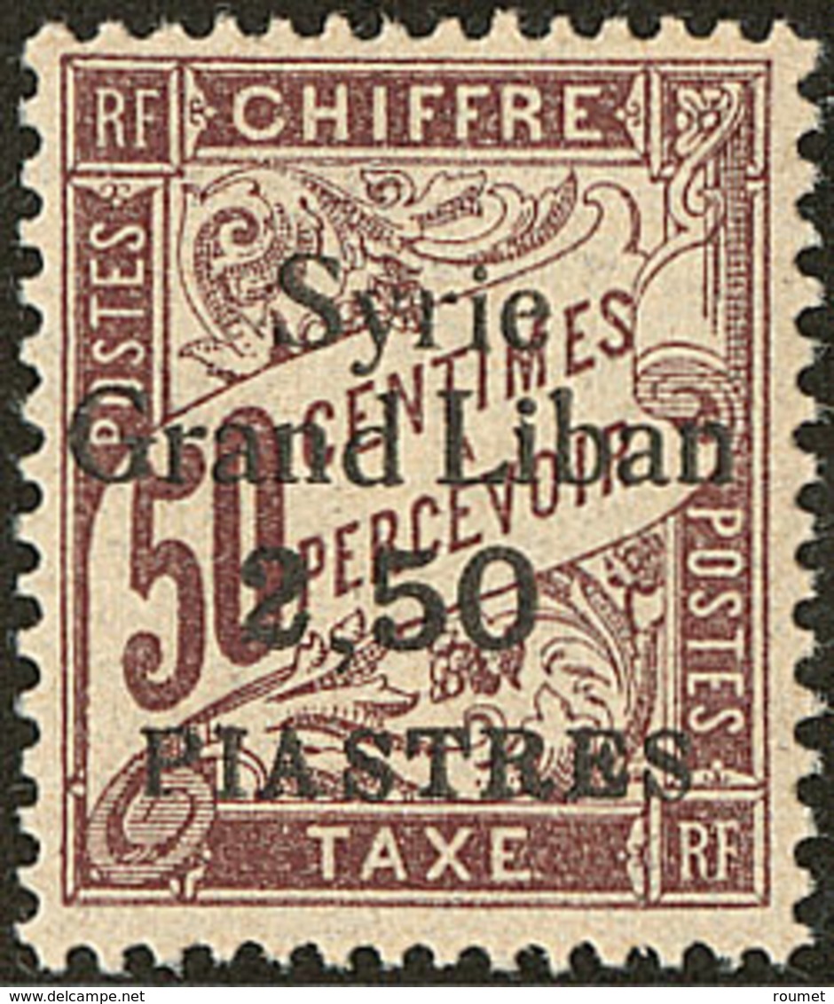** Taxe. Erreur "2,50". No 20a. - TB - Other & Unclassified