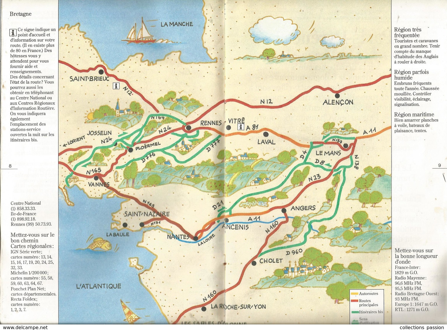 Publicité ,ministère Des Transports ,itieraires Bis , Cartes Routiéres ,31 Pages , 4 Scans , Frais Fr 3.15 E - Strassenkarten