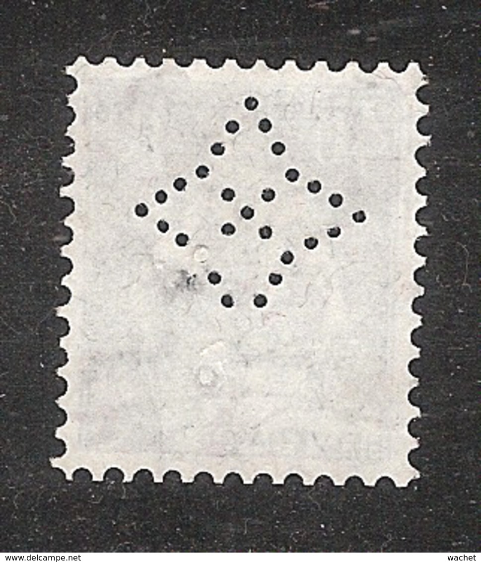 Perfin/perforé/lochung Switzerland No 169 1921-1924 - Hélvetie Assise Avec épée Symbol "quadrangle Star" U B S Genève - Perforés