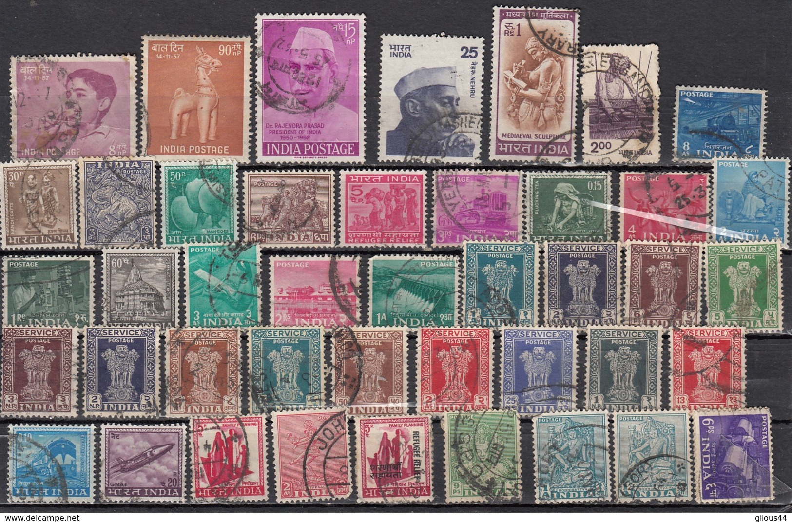 Inde  Lot De 43 Timbres - Lots & Serien