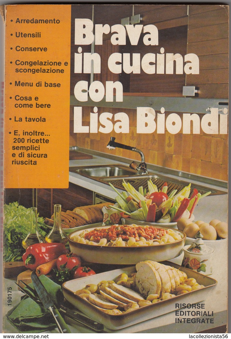 9141-"BRAVA IN CUCINA CON LISA BIONDI"-LIBRO RICETTE E CONSIGLI UTILI - Maison Et Cuisine