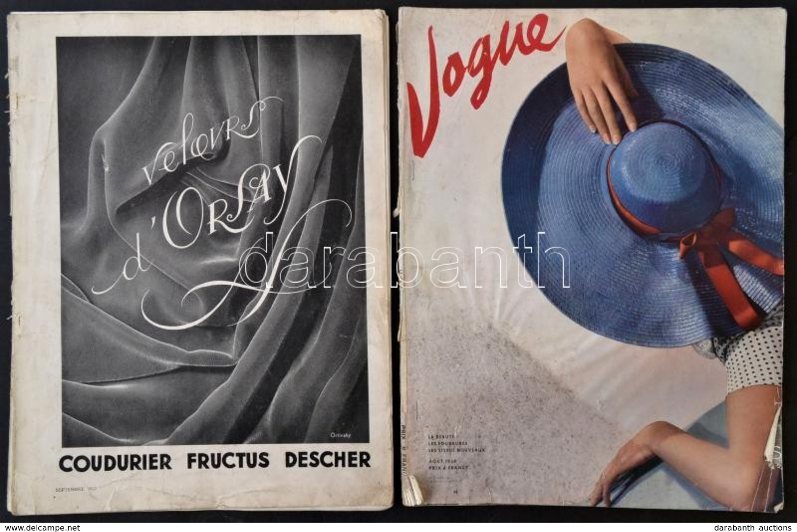 1936-1937 Vogue Francia Divatlap 2 Száma, 1936 Augusztus, 1937 Szeptember, Francia Nyelven, Számos érdekes Fotóval, A 19 - Ohne Zuordnung