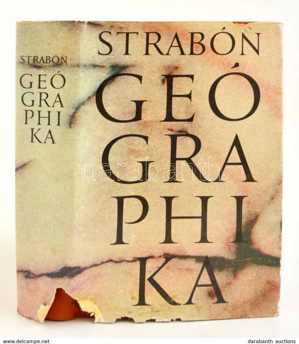 Strabón: Geógraphika. Bp., 1975. Gondolat. Egészvászon Kötésben, Kissé Szakadt Papír Védőborítóval - Ohne Zuordnung