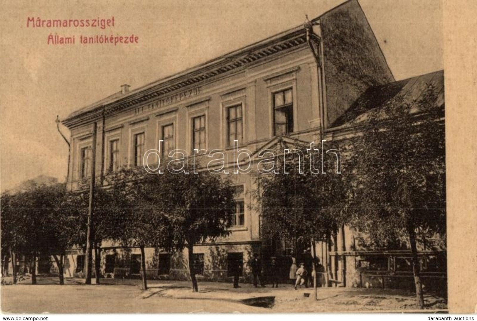 T2 1910 Máramarossziget, Sighetu Marmatiei; Állami Tanítóképezde. W. L. (?) No. 249. Kiadja Berger Miksa / Teachers' Sch - Unclassified