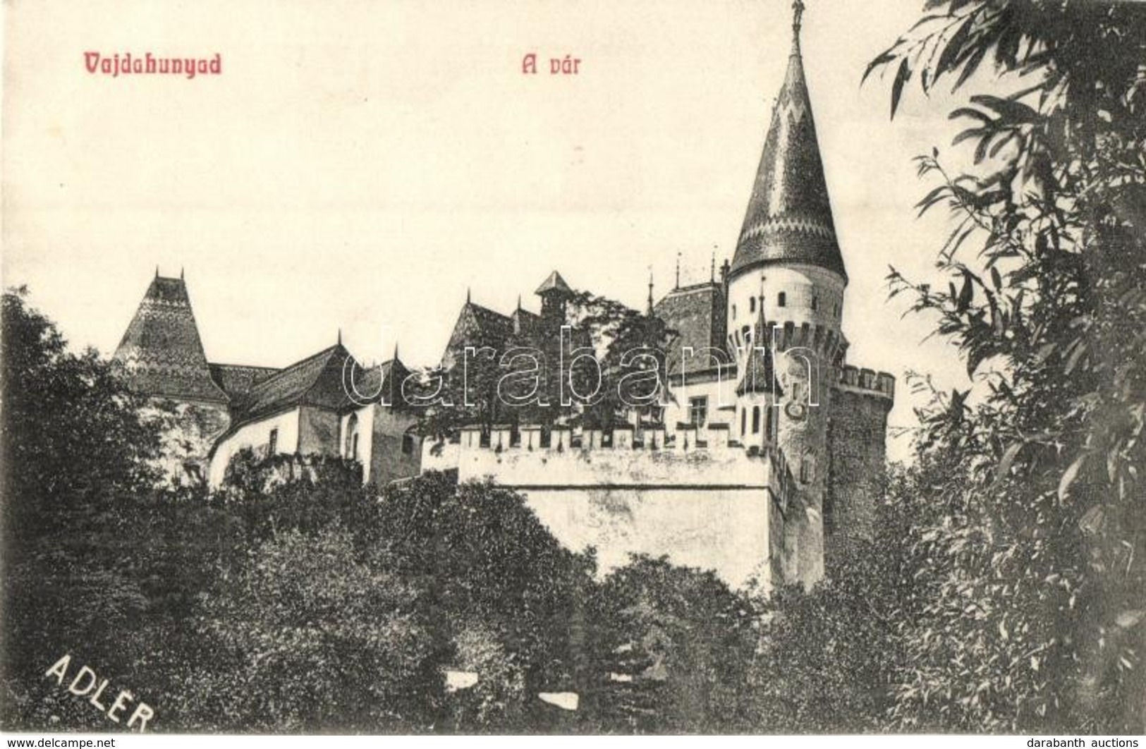** T1 Vajdahunyad, Hunedoara; Vár. Adler Fényirda  / Schloss / Castle - Unclassified