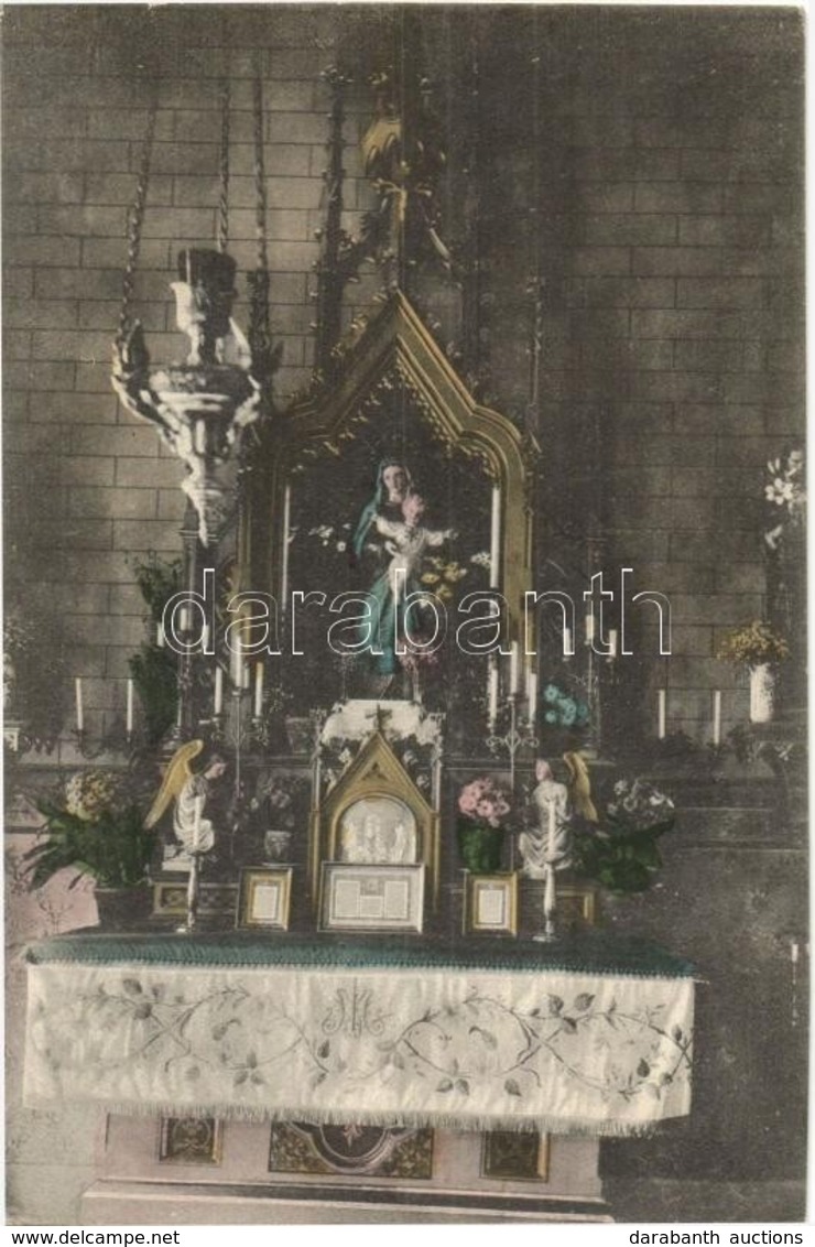 ** T1/T2 Selmecbánya, Schemnitz, Banska Stiavnica; Kolos Leánynevelőintézet Kápolnájának Oltára / Chapel Interior, Altar - Sin Clasificación