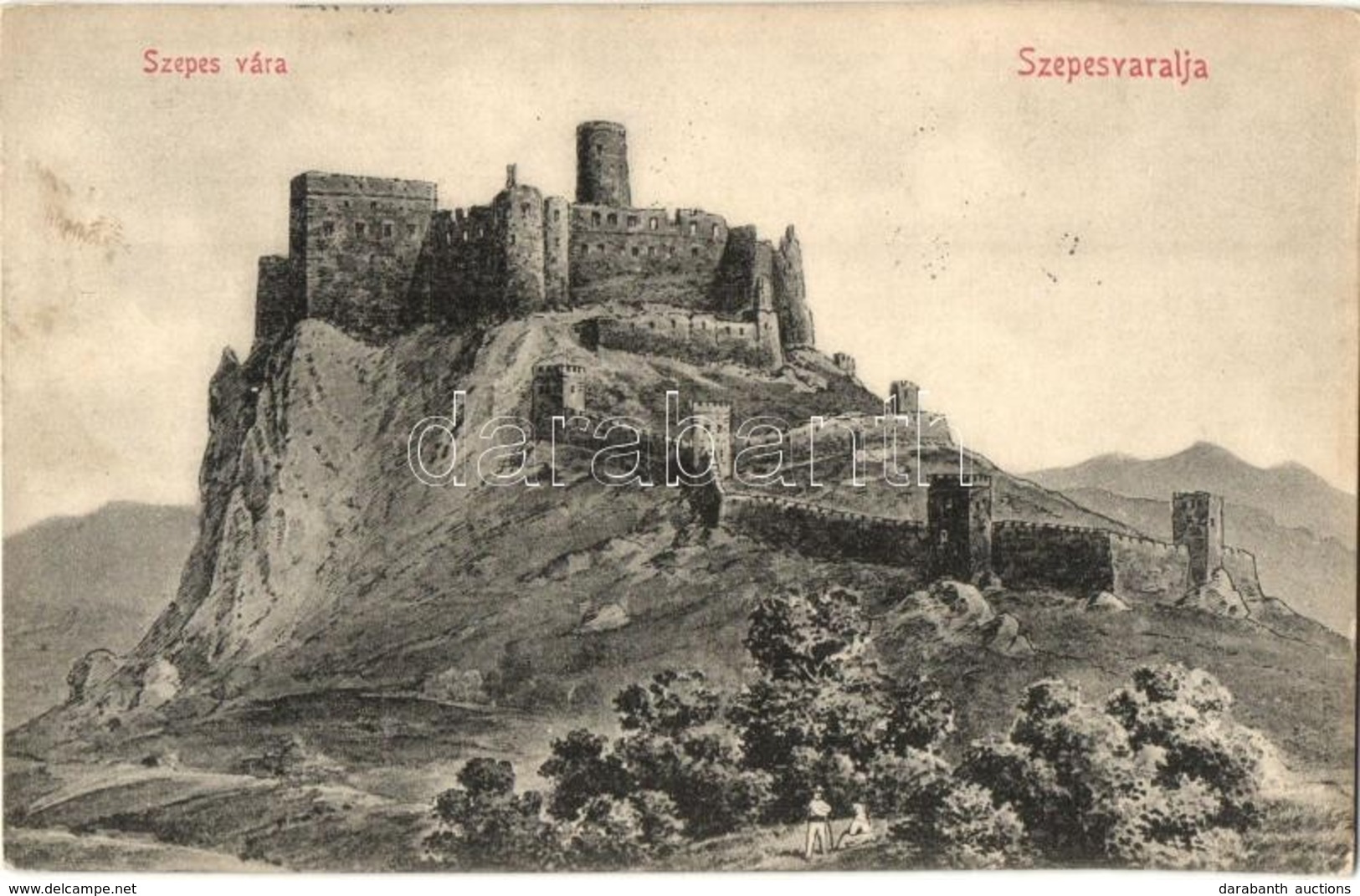 T2/T3 Szepesváralja, Spisské Podhradie; Zipser Schloss / Szepes Vára / Spissky Hrad / Castle Ruins (EK) - Ohne Zuordnung