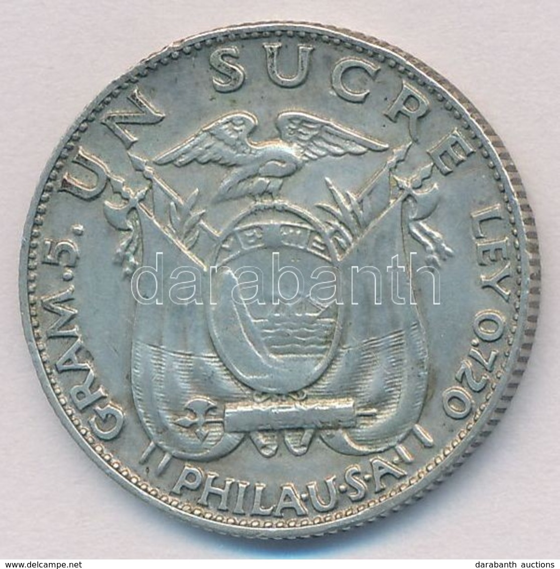 Ecuador 1928. 1S Ag T:2
Ecuador 1928. 1 Sucre Ag C:XF - Unclassified