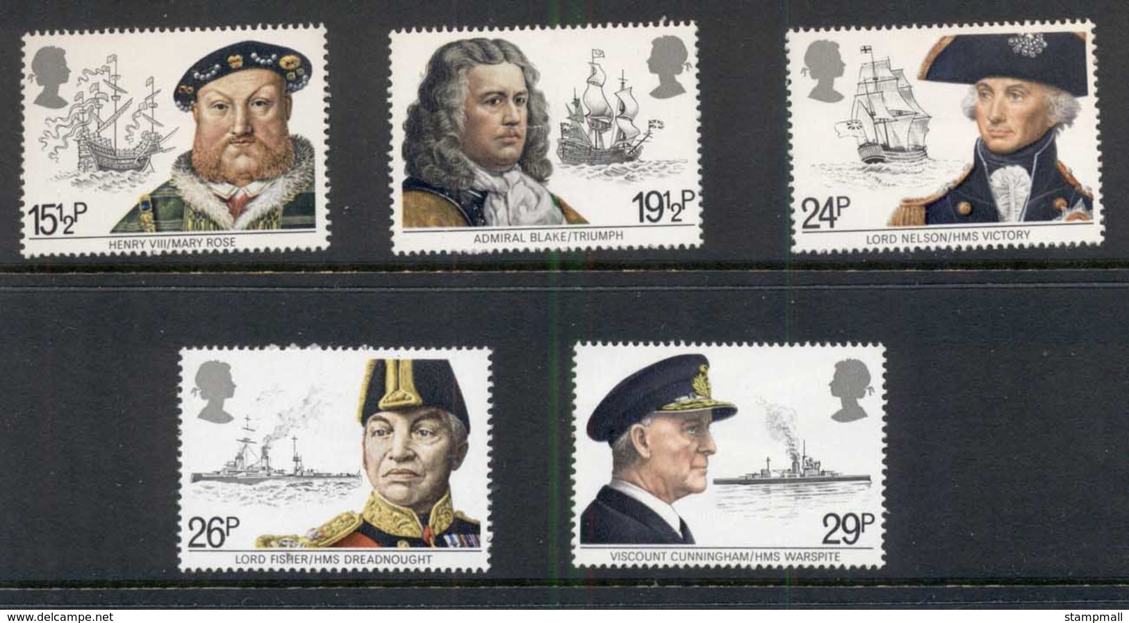 GB 1982 Naval Commanders & Their Ships MUH - Sin Clasificación