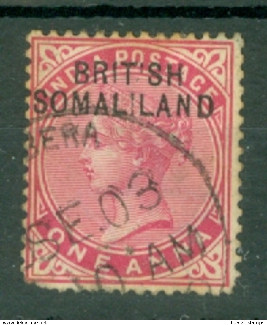 Somaliland Protectorate: 1903   QV 'British Somaliland' OVPT   SG2a    1a  ['I' Missing From 'Brit Sh'] Used - Somaliland (Protectorat ...-1959)