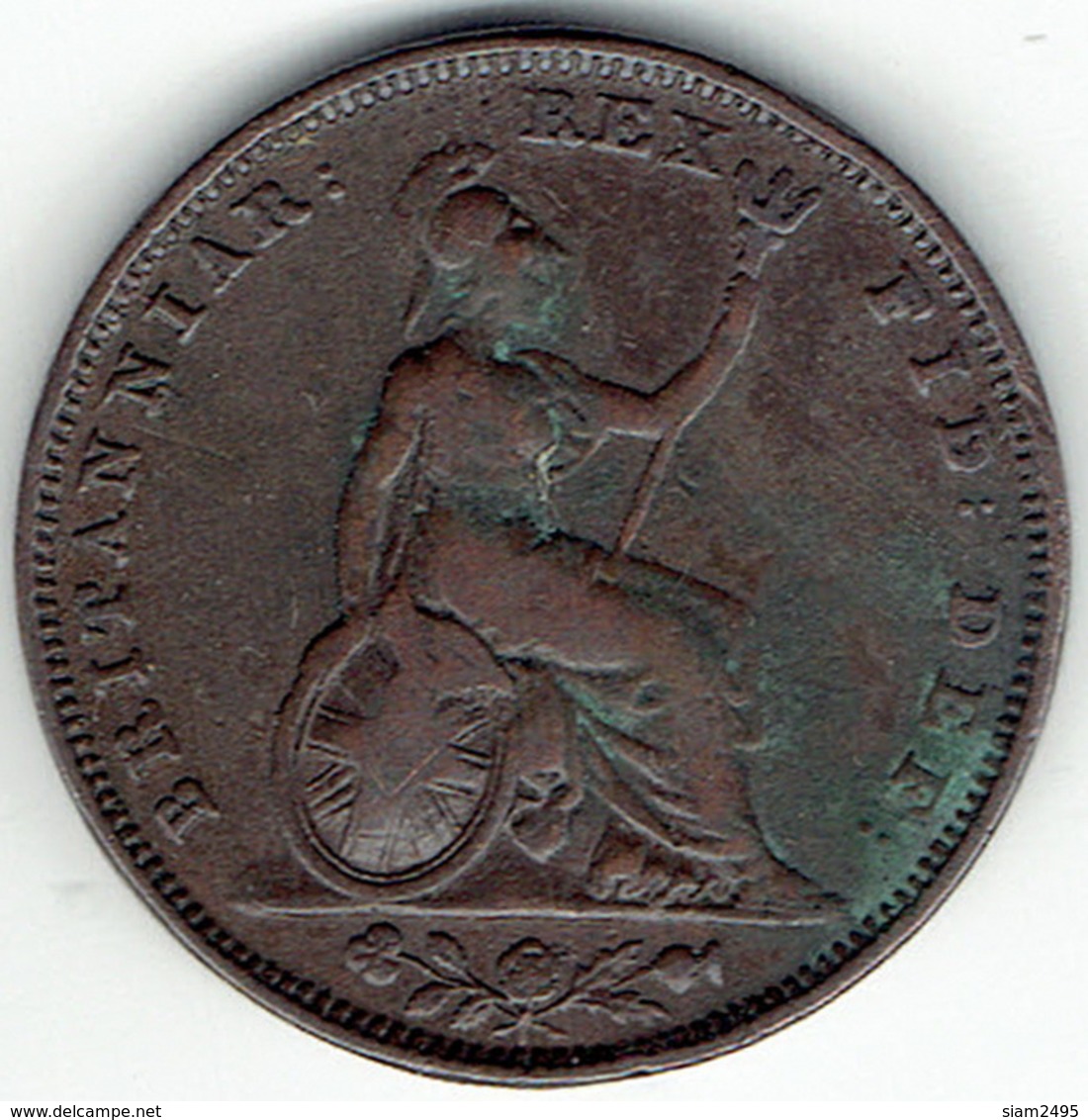 United Kingdom, 1827, One Farthing. - Other & Unclassified