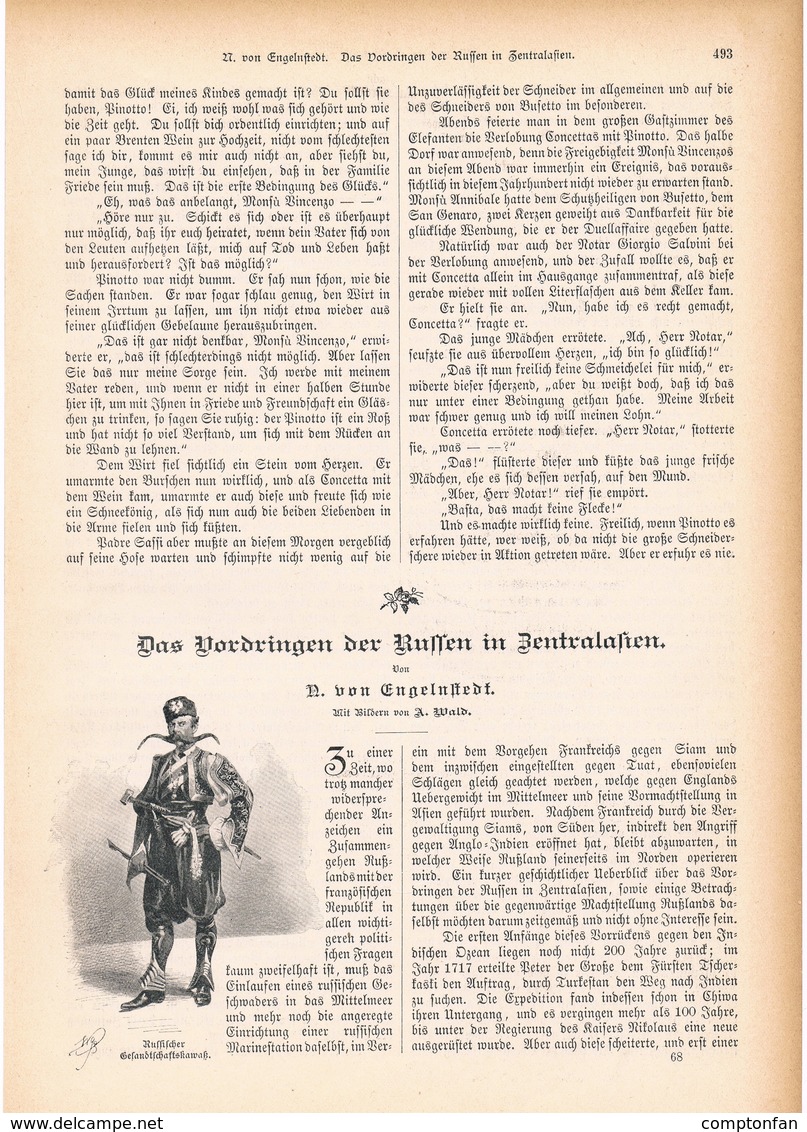 A102 156 Russland Zar Armee Kosaken 1 Artikel Mit 9 Bildern Von 1894 !! - Contemporary Politics