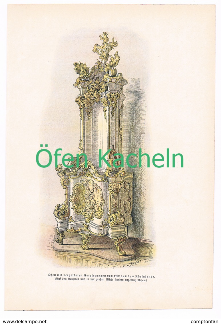 241 Zobeltitz Öfen und Kacheln Artikel mit Bildern von 1896 !!