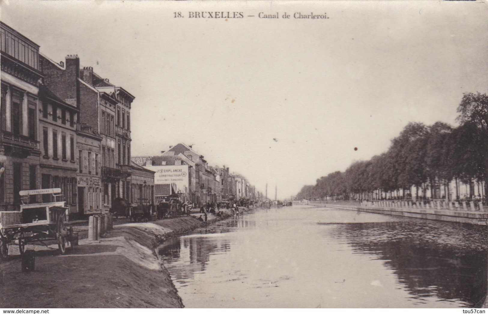 BRUXELLES - BELGIQUE - BELLE CPA ANIMÉE 1911.. - Maritiem