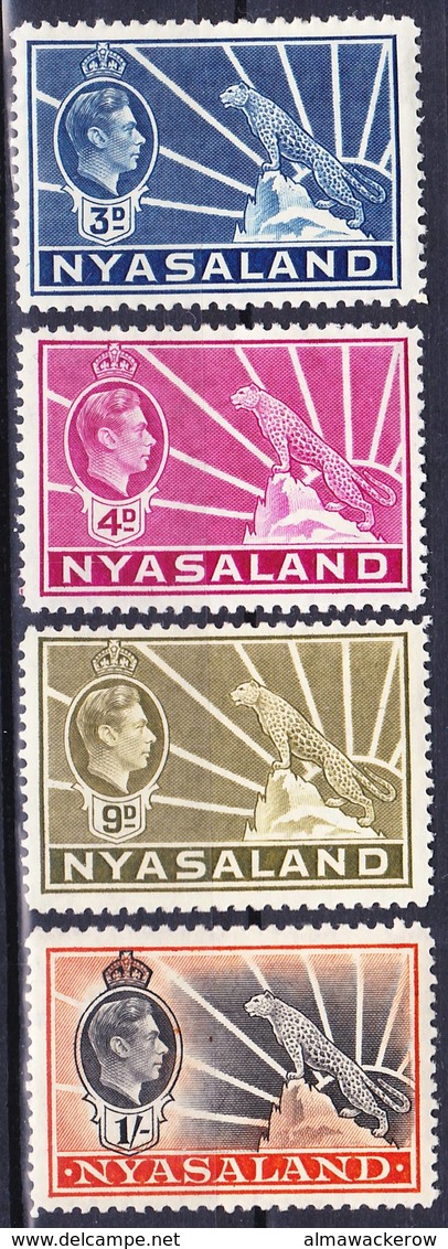 Nyasaland 1938 Lot 4 King George VI. Definitives MH *, I Sell My Collection! - Nyassaland (1907-1953)