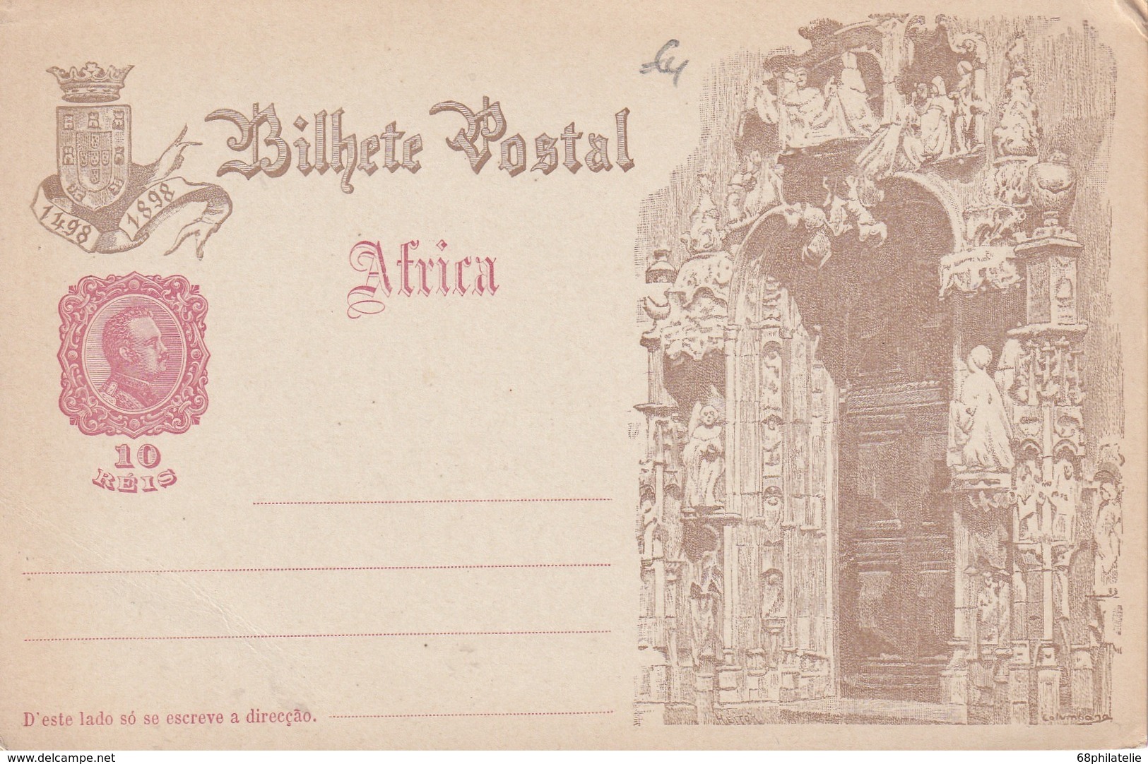 AFRIQUE PORTUGAISE   ENTIER POSTAL/GANZSACHE/POSTAL STATIONERY CARTE ILLUSTREE - Portuguese Africa