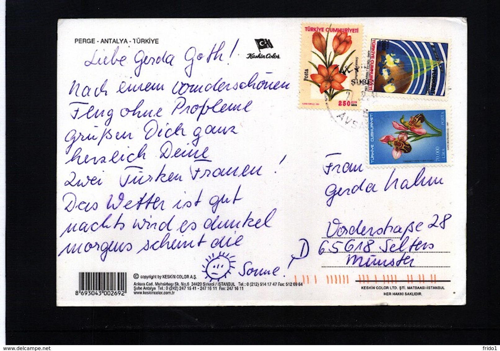 Turkey Inteesting Postcard - Briefe U. Dokumente