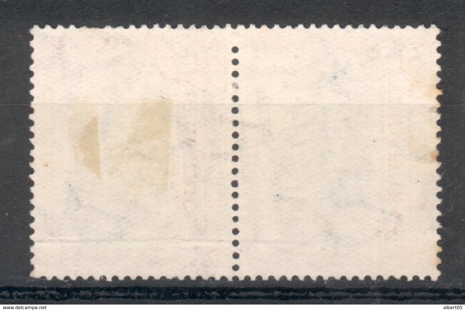 Paire Verticale Timbres Type Groote Schuur 3p Rouge Et Noir - Bilingue - Gebraucht