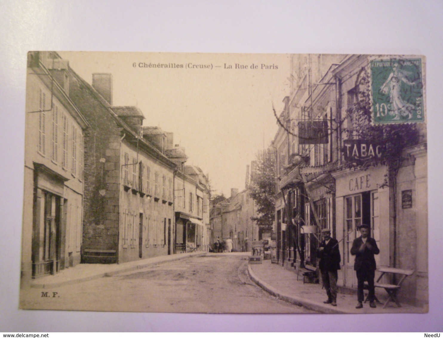 CHENERAILLES  (Creuse)  :  La Rue De  PARIS   1922   XXX - Chenerailles