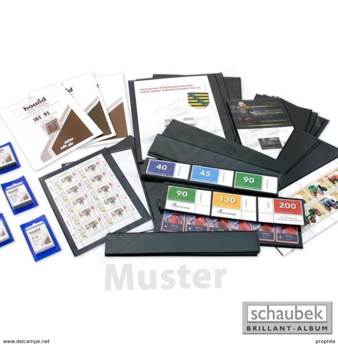 Schaubek Schaufix-Zuschnitt 41 Mm X 30 Mm - Schwarz (Packung Per 50 Stück) - Enveloppes Transparentes