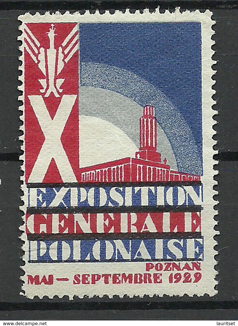 Reklamemarke 1929 Exposition Generale Polonaise In Poznan - Labels