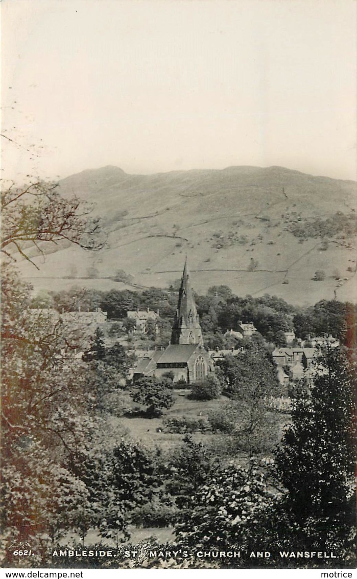 AMBLESIDE - St Mary's Church And Wansfell. - Ambleside