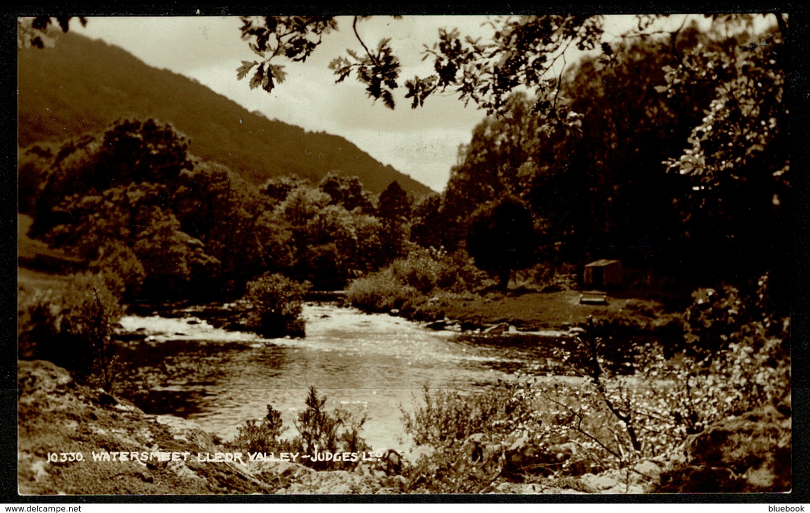 Ref 1263 - Judges Real Photo Postcard - Watersmeet Lledr Valley - Caernarvonshire Wales - Caernarvonshire