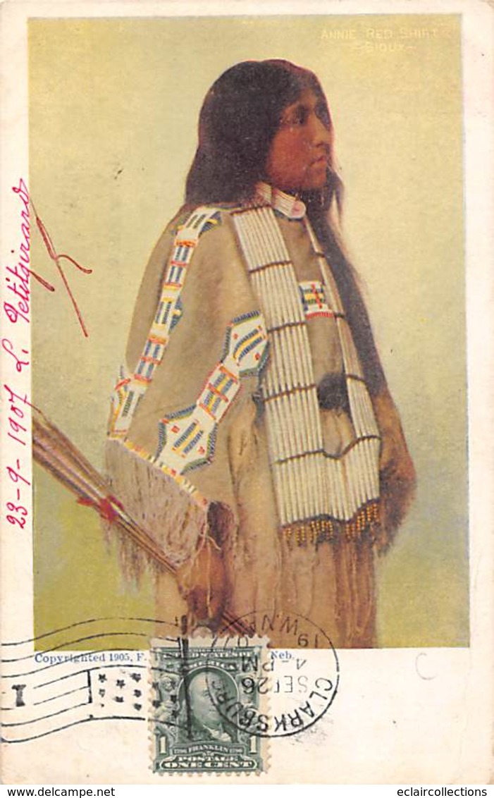 Thème. Indiens .Lot de 13 cartes. Sioux et autres      (voir scan)