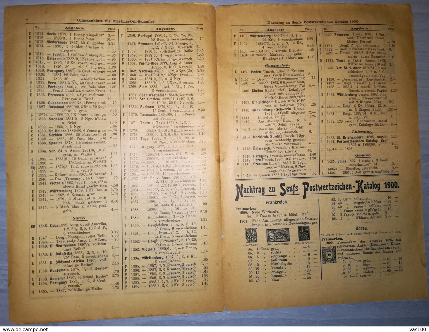 ILLUSTRATED STAMP JOURNAL-ILLUSTRIERTES BRIEFMARKEN JOURNAL MAGAZINE PRICE LIST, LEIPZIG, NR 6, 1901, GERMANY - Duits (tot 1940)