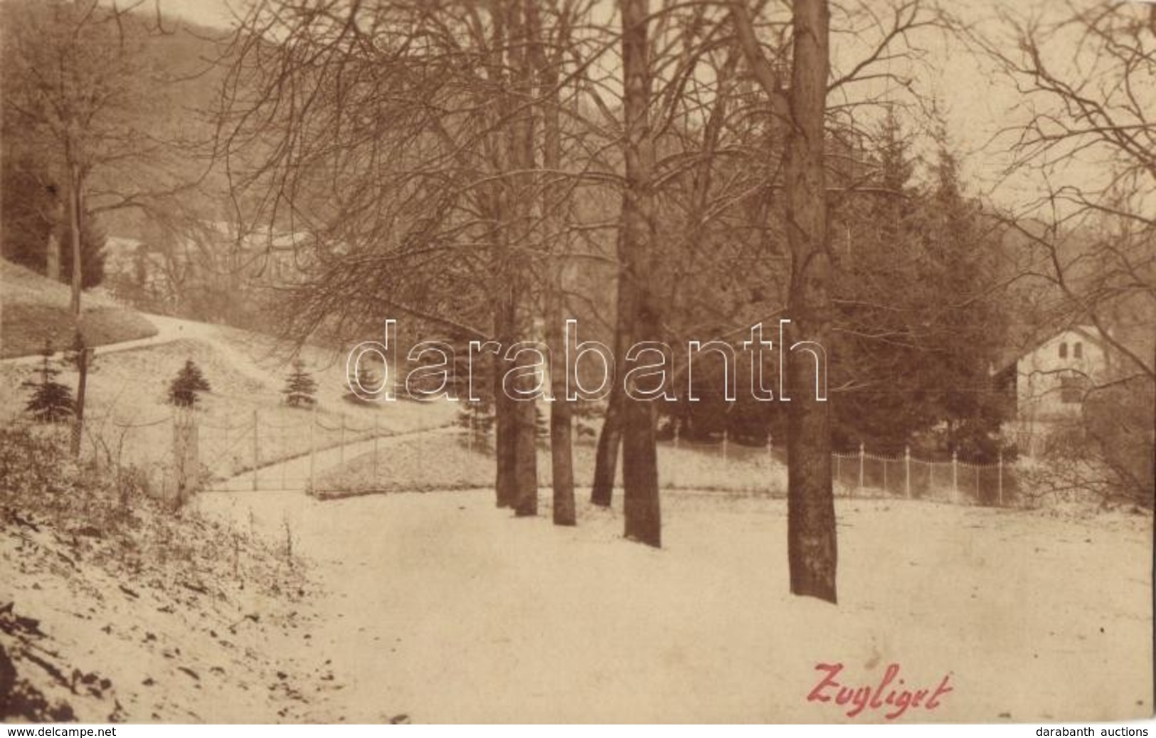 * T2 Budapest XII. Zugliget Télen. Photo + Újpesti 'Természetbarátok' Photo Osztálya Pecsét - Zonder Classificatie